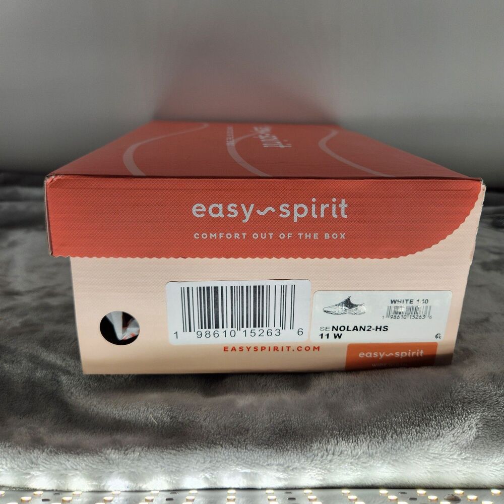 Easy Spirit Women's 11W White Nolan 2 Slip On Sneakers New with Box